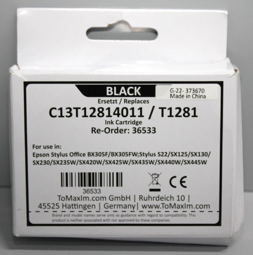 Kompatible tintenpatrone t1281 - tintenpatrone,